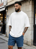 Heren textured korte mouw relaxed t-shirt