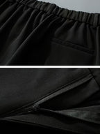 Heren geplooide loose fit broek