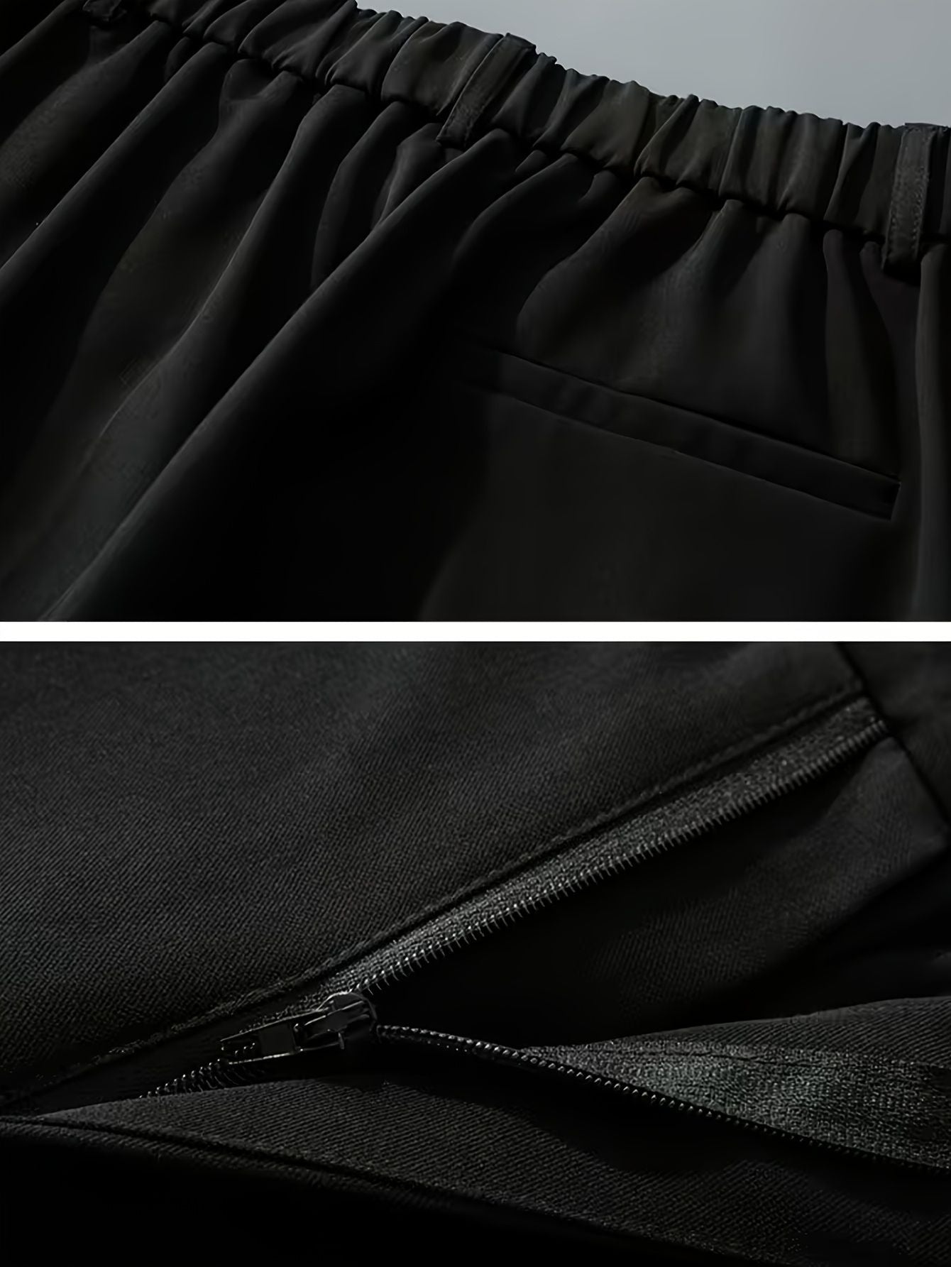 Heren geplooide loose fit broek