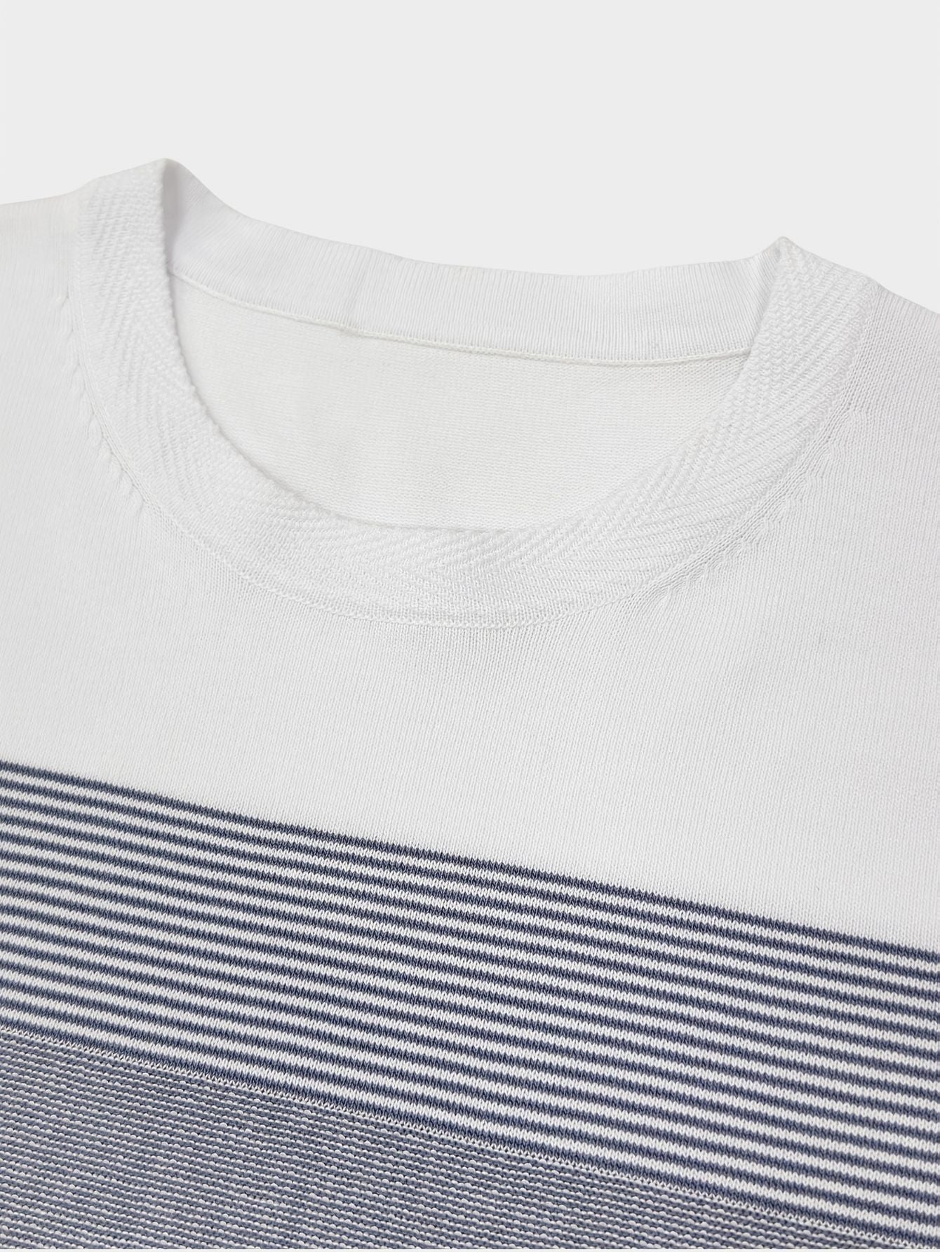 Heren striped korte mouw knit t-shirt