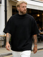 Heren textured korte mouw relaxed t-shirt