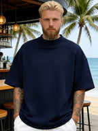 Heren textured korte mouw relaxed t-shirt