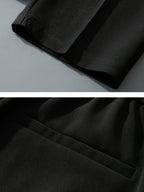 Heren geplooide loose fit broek