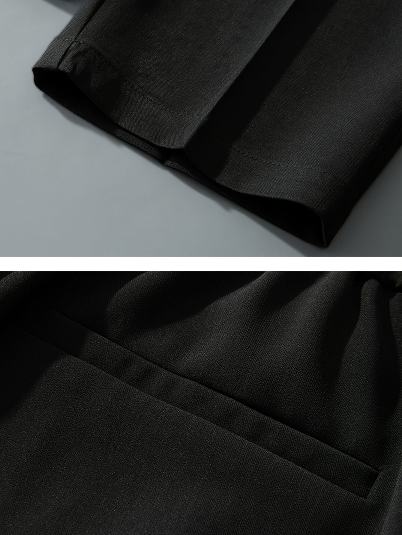 Heren geplooide loose fit broek