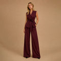 Dames mouwloze getailleerde vest en broek set